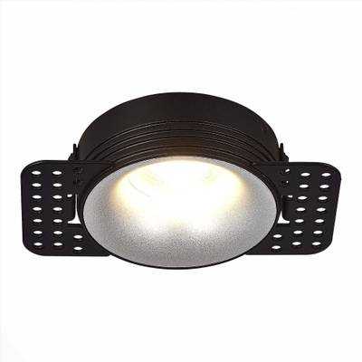 ST218.418.01 Св-к встр. Черный GU10 1*50W  IP20 D85xH30 165-265V Без ламп