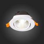 ST211.538.06.24 Св-к встр. Белый LED 1*6W 3000K 480Lm Ra80 24° IP20 D86xH50 220-240V