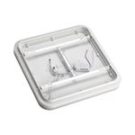 7786/85L PIKO LED SN Светильник металл/белый/бронза LED 85Вт 3000-6500K 490х490 IP20 пульт ДУ GEMINI