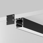 Алюминиевый профиль накладной-подвесной 35x35 (Черный, 3 м), ALM-3535BT-B-3M 633004
