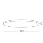 ST601.442.48 Светильник настенно-потолочный Черный LED 1*48W 4000K 4 320Lm Ra&gt;80 120 IP20 D600xH27 90-265V