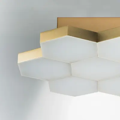 750073 Люстра потол FAVO LED-35W 1680LM Satin Gold 4000K Lightstar