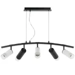 LR7353638721 Люстра RULLO 5х50W GU10 ЧЕРНЫЙ/БЕЛЫЙ (571735+214436-3+214487-2+202431-5)