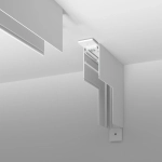 Slim Magnetic Коннектор угловой внутренний для накладного шинопровода белый 85091/00