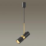 4356/1 HIGHTECH ODL23 403 черный/золотистый/металл Подвесной св-к IP20 LED GU10 10W BULLET