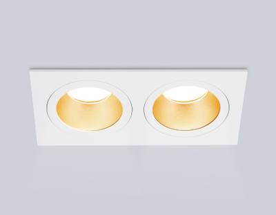 Светильник встраиваемый TN102831/2 WH/GD белый/золото GU5.3/2 178*93*50