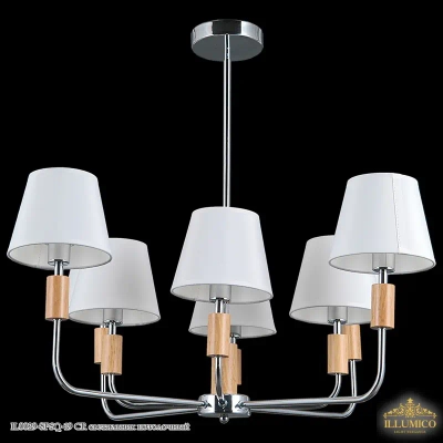 IL0029-8PSQ-19 CR светильник потолочный ILLUMICO, E14х8