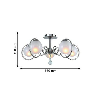 Потолочный светильник Fabbio 2349-5U, 5*E14*40W. ТМ F-Promo