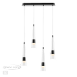 5044/42L L-VISION ODL24 435 глянц.темн.хром/прозрачный/металл/стекло Люстра LED 42W 3000K 4167Лм LUMP