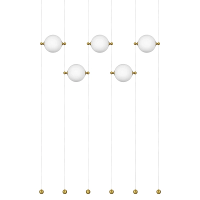815501 Люстра DAFNE LED 5x8.5W ЛАТУНЬ 3000K Lightstar