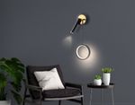 Настенный светодиодный светильник FL51652/1+1 BK/GD черный/золото 10W 4200K 500*227*90