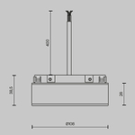 Источник напряжения встраиваемый Basity 48V, 100Вт, черный, TRA172DR-100W-B. TM Maytoni