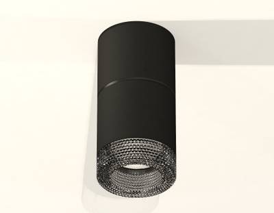 Комплект накладного светильника с композитным хрусталем XS7402162 SBK/BK черный песок/тонированный MR16 GU5.3 (C7402, A2071, C7402, N7192)