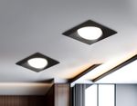Светильник встраиваемый поворотный точечный TN51917 BK черный GX53 max 12W 115*115*23