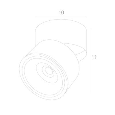 Спот Arte Lamp ARCTURUS A7715PL-1BK, LED
