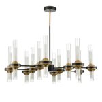 8112/24 NEOCLASSI LN25 26 черный/бронза/прозрачный, металл/стекло Люстра потолочная G9 24*30W 220V TAMARESA