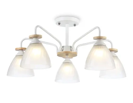 Светильник подвесной TR9567/5 WH/FR белый/белый матовый E27/5 max 40W D620*250