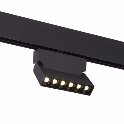 ST362.436.06 Магнитный трековый светильник Черный LED 1*6W 3000K 532Lm Ra>80 36° IP20 L120xW22xH134 48V