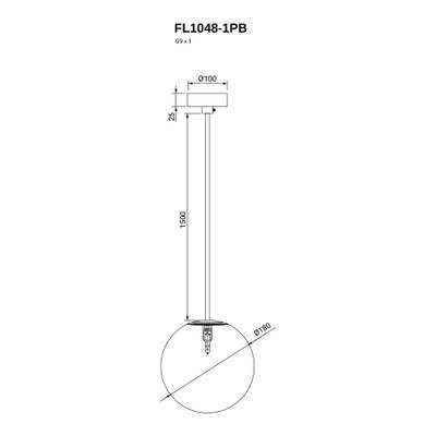 Подвесной светильник Unity FL1048-1PB, G9х1