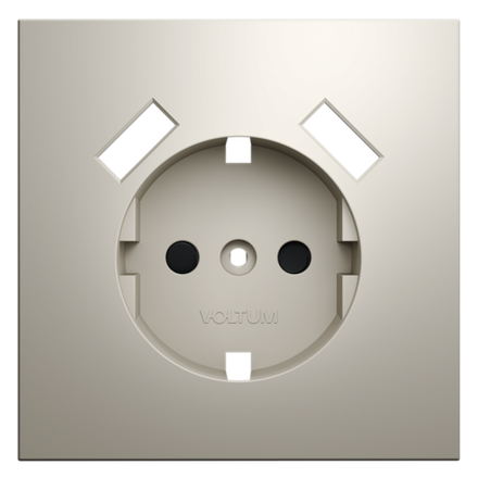 VLS000903 Накладка для розетки с заземлением и защитными шторками, с USB A+A, S70 (кашемир). (ТМ Maytoni)