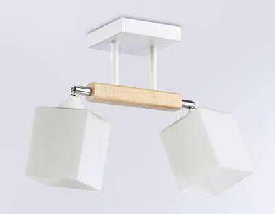 Подвесной светильник TR9511/2 WH/CH/FR белый/хром/белый матовый E27*2 max 40W 517*100*246