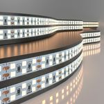 Лента светодиодная 240LED 18W IP20 двухрядная 3300К теплый белый 2835 24V 240Led 18W IP20