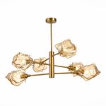 SL1175.302.06 Люстра потолочная ST-Luce латунь/янтарный E14 6*40W