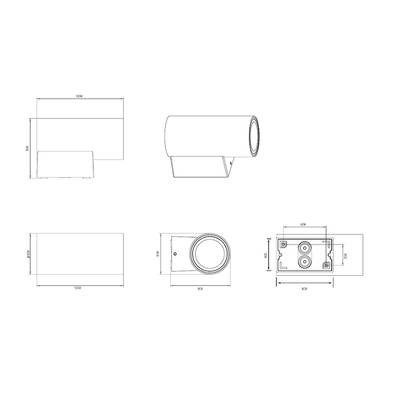 Фасадный светильник Arte Lamp TORCULAR A1807AL-1BK, 1хLED