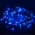 Новогодняя гирлянда нить голубой 10м IP20 400-002 голубой, LED