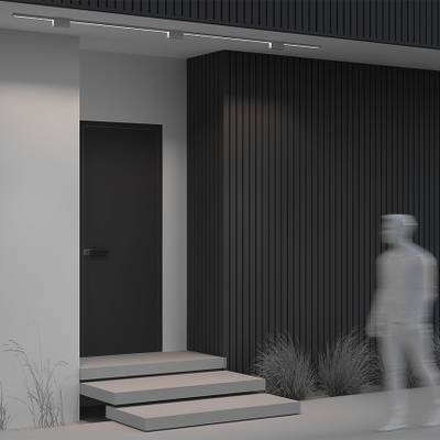 Уличный трековый светильник Points Elasity IP 3000K 10Вт 40° белый O-TR01-2-S-10WW3K. TM Maytoni