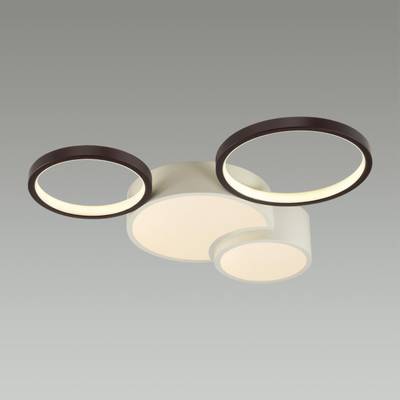 5253/64CL LEDIO LN23 089 белый, черный Люстра потолочная диммир. с ДУ LED 64W 4224Лм 220V NORBERT