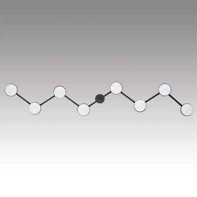 8187/8C COMFI LN25 207 черный, металл Люстра потолочная LED GX53 8*7W 220V SANATA