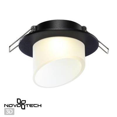 370896 SPOT NT22 318 черный Светильник встраиваемый IP20 GU10 9W 220V LIRIO