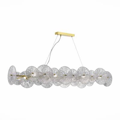 SL1657.213.08 Люстра подвесная ST-Luce Золотистый/Прозрачный E14 8*40W