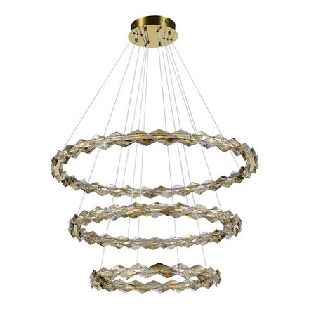 SL6009.203.03 Люстра подвесная ST-Luce Золотистый/Прозрачный,Янтарный LED 1*75W 3000K