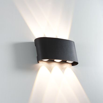 Фасадный светильник ARTE LAMP BOSTO A3122AL-6BK, 6хLED