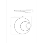 Потолочная люстра Arte Lamp MILLO A3893PL-30BK, 1хLED