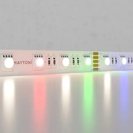 Светодиодная лента 24В 5050 19,2Вт/м Цветная (RGB) + 4000K 5м IP20, 10180. TM Maytoni