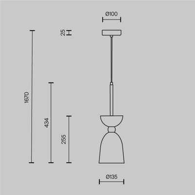 Подвесной светильник Клош / Cloches E14х1, MOD113PL-01W. TM Maytoni