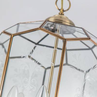 Citilux Витра-2 CL442230 Люстра подвесная витражная Бронза