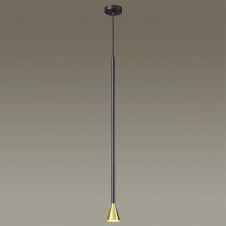 3884/1GB HIGHTECH ODL20 477 черно-золотистый/металл Подвесной светильник LED GU10 7W 220V PIPA
