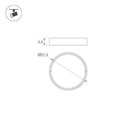 Светофильтр LGD-ARTIFACT-COLORFUL-FRAME-R55 (WH-PN) (Arlight, Металл)