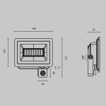 Прожектор Поток / Flood 4000К 30Вт IP65, FL001-L30B4KSR. TM Maytoni