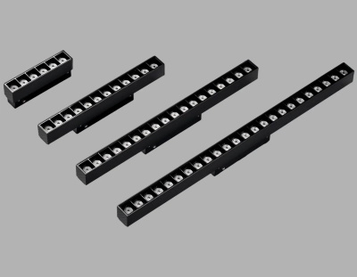 Светильник трековый светодиодный Magnetic standard 48V 20mm GL4495 BK черный IP20 12W 3CCT 3000-6000K SMART 24° 218*22*25