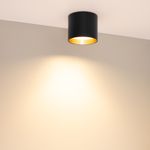 Светильник SP-BISCOTTO-R90-8W Warm3300-MIX (BK-GD, 80 deg, 230V) (Arlight, IP54 Металл, 5 лет)