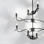733287 Люстра RAGNO 8х40W E14 ЧЕРНЫЙ МАТОВЫЙ Lightstar