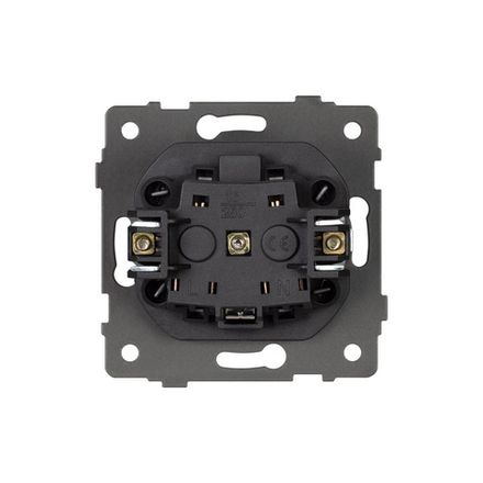 Механизм розетки влагозащищённый SCT-MCP-PL-BK-V (250V, 16A) (Arlight, -)