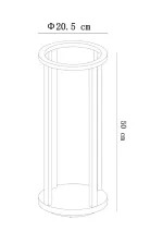 Ландшафтный светильник Arte Lamp HASSALEH A3370PA-1BK, 1хLED