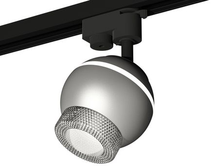 Комплект трекового светильника XT1103040 SSL/CL серебро песок/прозрачный MR16 GU5.3 LED 3W 4200K (A2521, C1103, N7191)