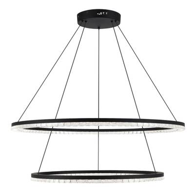 SL1018.403.02 Светильник подвесной ST-Luce черный/прозрачный LED 2*96W 4000K